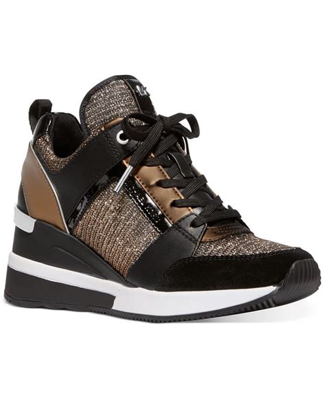 macy's sneakers michael kors leather|Michael Kors denim sneakers.